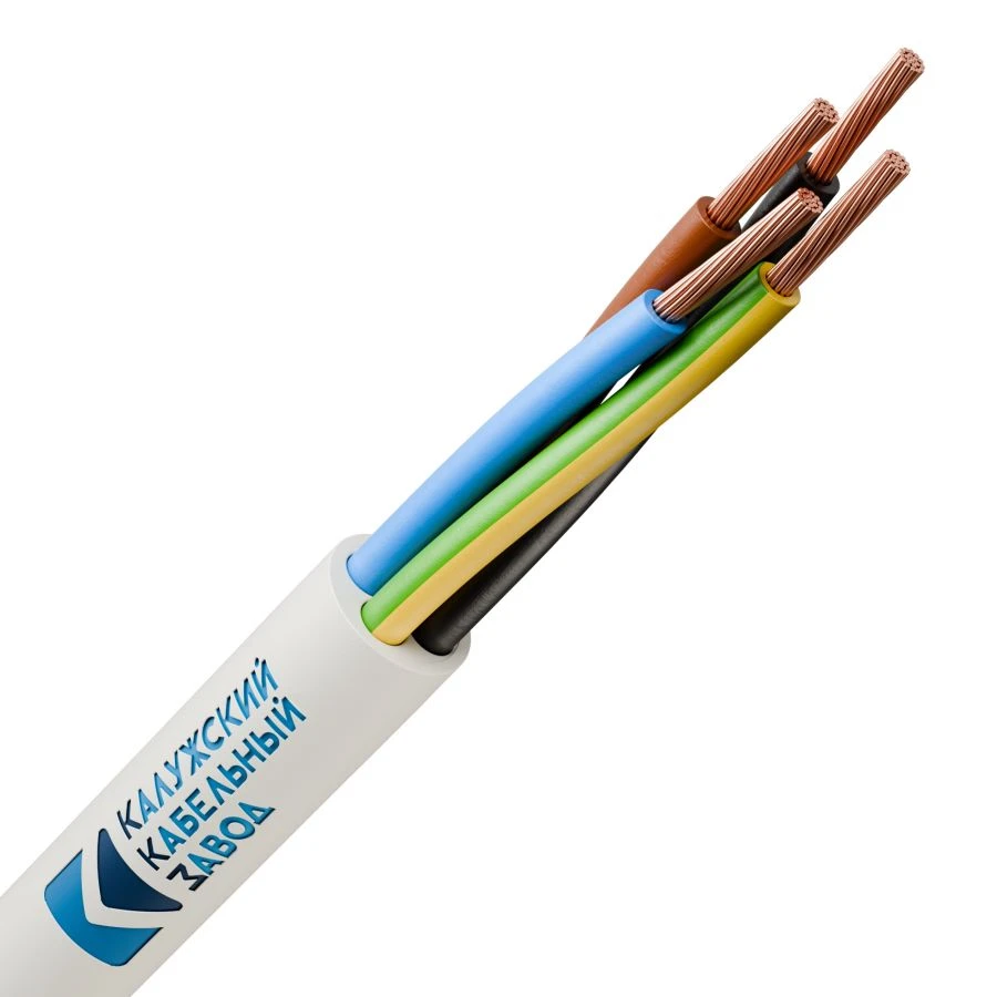 Wires with twisted conductors with polyvinylchloride insulation, with polyvinylchloride sheath, flexible, nominal cross-section 