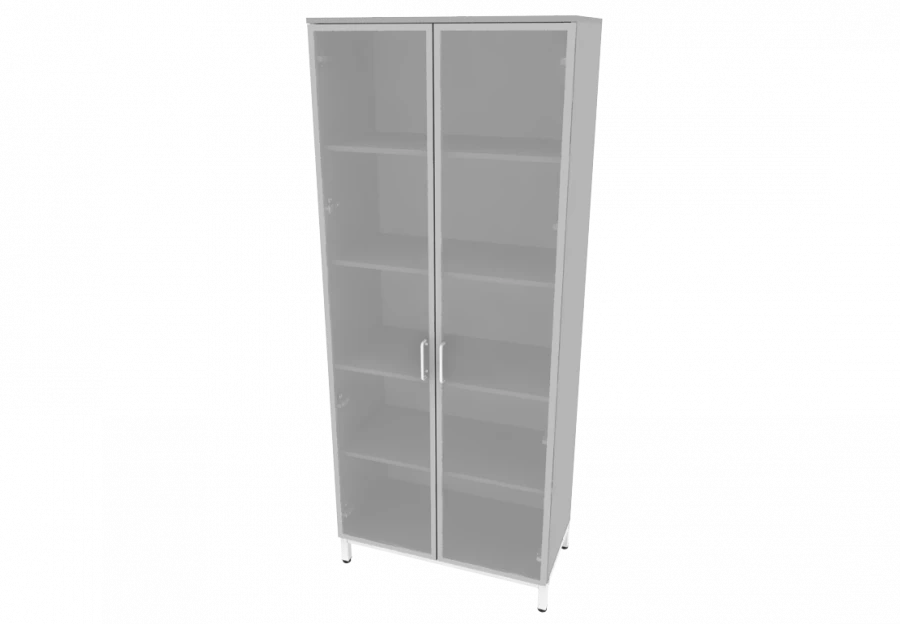 Cupboard on MK (glass) for storing labware 800x420x1950mm (WxHxH)