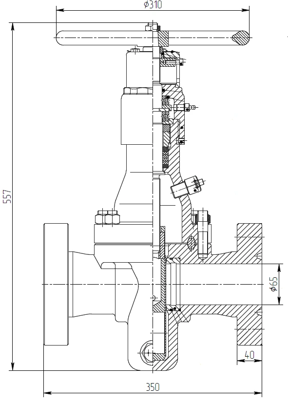 Gate gate valve KSA-18