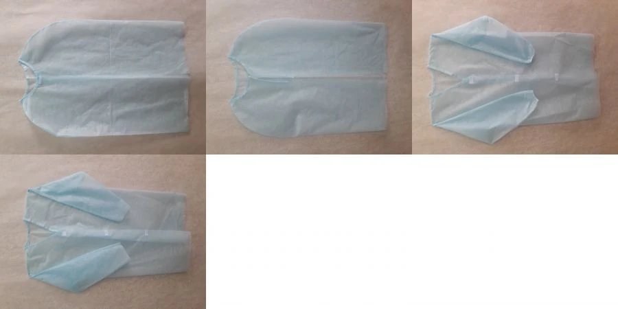 Set of medical clothing made of nonwoven materials