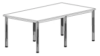 Stock processing table 2200x1200x800H mm