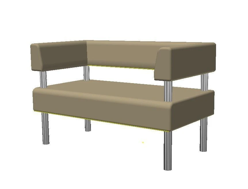 Sofa 2-seater administrative TV-ADDH-2.40.01