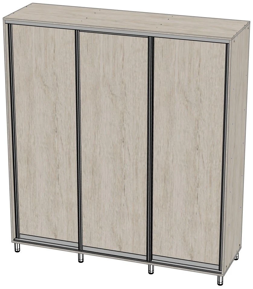 Wooden wardrobe for clothes Art. 453.12.02.010.01.000