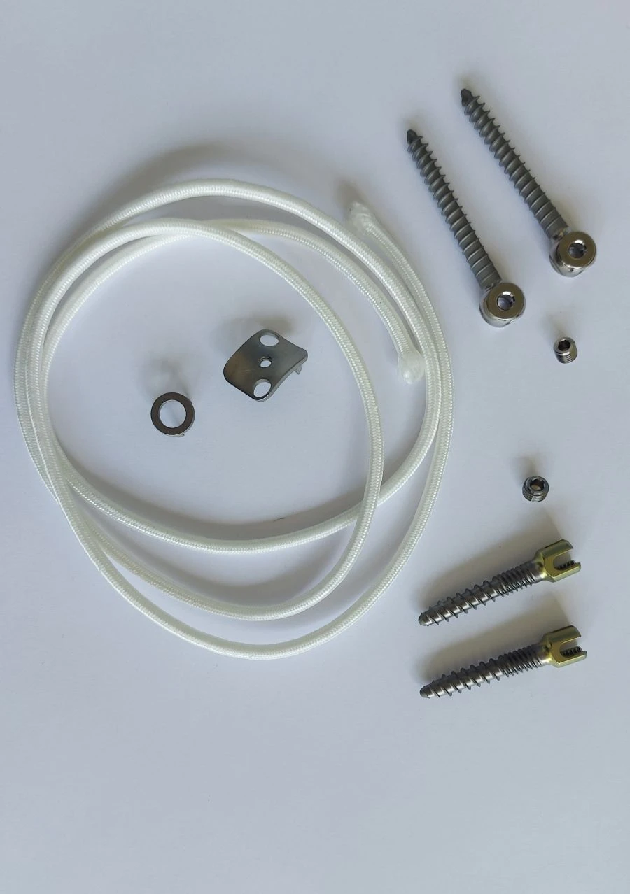 System of implants for dynamic correction of the spine, DKP-"KONMET" according to TU 32.50.22-025-11458417-2021.