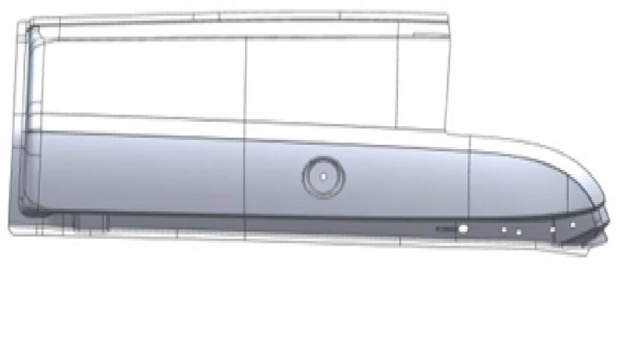 Roof panel right A9606578609