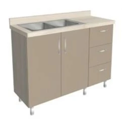 Two-cup sink cabinet (right-left) KSSm 1-04