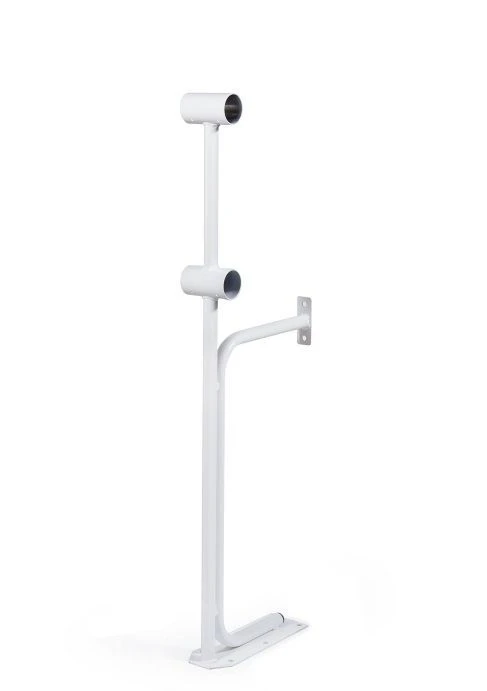 Two-level ballet (choreographic) barre stand (White) Model No.4