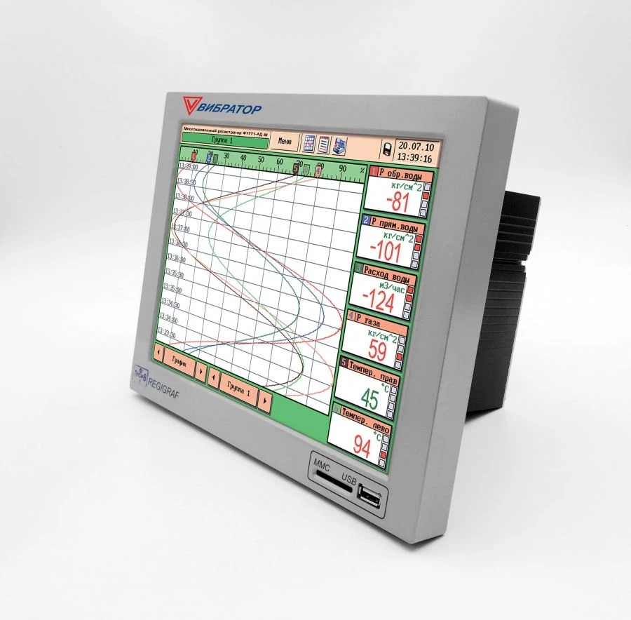 Multichannel electronic panelboard recorder F1771-AD-08-2-2-2-03-01-1