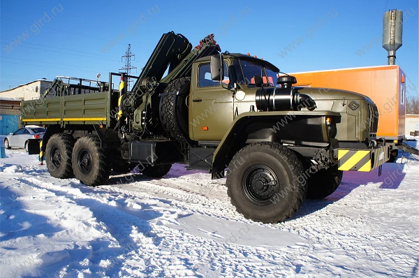 Self-propelled service platform SPO 17MSB with CMU on chassis URAL 4320-4971-78, 4320-4971-80, 4320-4971-82. Mark GIRD. Type 584
