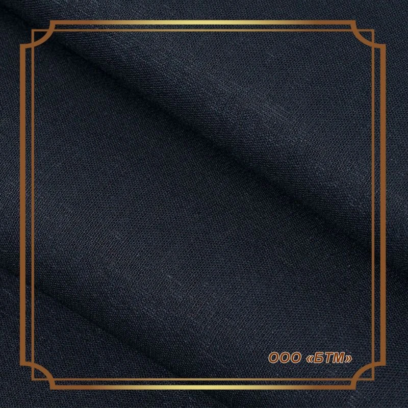 Ready-made dyed cotton fabric, black calico, GOST article 262