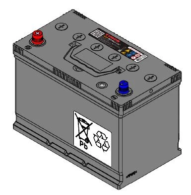 Electrical and electronic tractor systems: Battery TUBOR ASIA 6ST-95.1 VL V01 TU 27.20.21-053-51760155-2