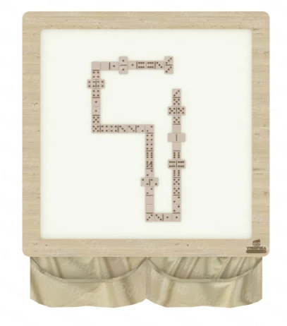 Magnetic classic dominoes wall game NI-10