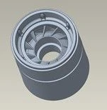 Hardware support, housing, D5800N/D5850N, 0.87" shaft, ARZ type, Niresist / BRG HSG: D5800N/D5850N, .87, ARZ, NI-RST part number