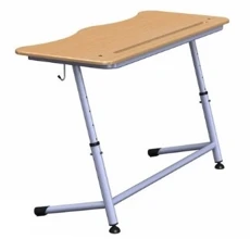 Two-seater adjustable desk, article number PL-D3-5