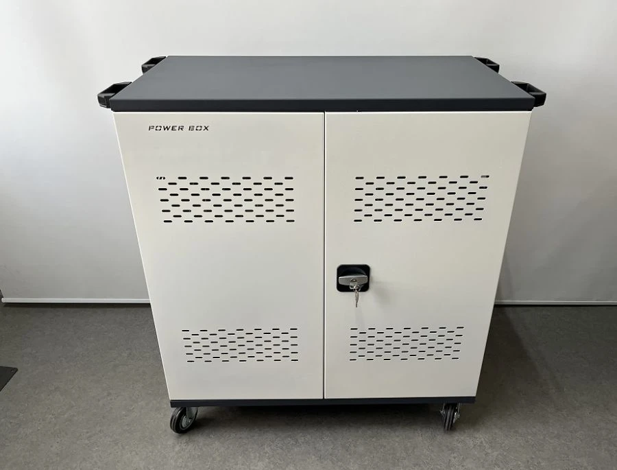 Storage trolley with charging system for laptops and tablets POWER BOX, NB series