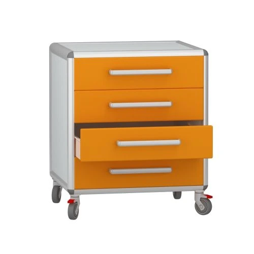 Rolling medical cabinet according to TU 32.50.30-008-69573749-2021, article number DM-2-107-08.K2.F2.