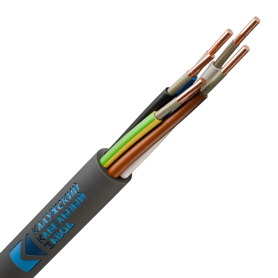 Fire-resistant cables not spreading combustion in group laying, with reduced smoke and gas emission, grade VVGng(A)-FRLS