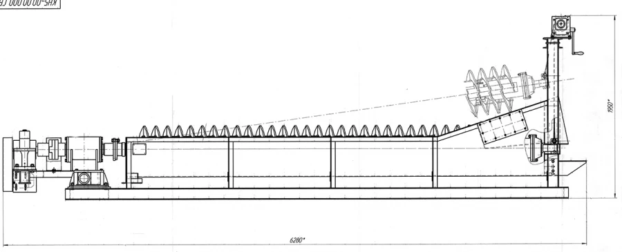 Classifier with unloaded spiral 1KSN-5x45