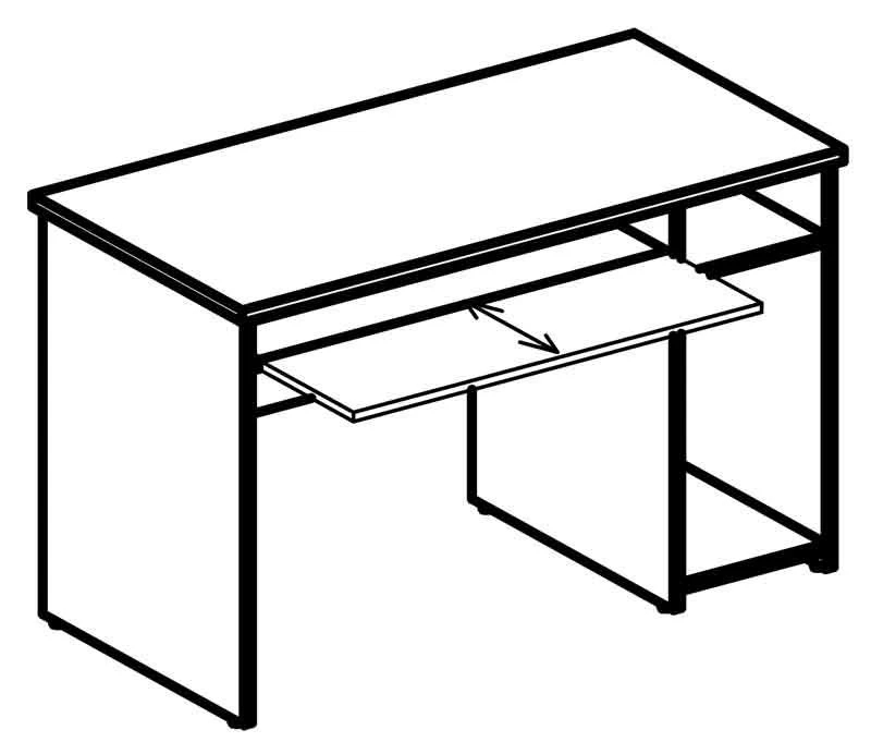 Computer desk 6057 "Rhythm" series