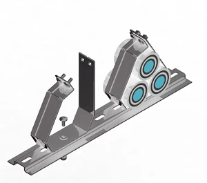 Metal cable clamps CMU3x00, with cable diameter from 25 mm to 100 mm, metal thickness 1,0 mm, stainless steel mar