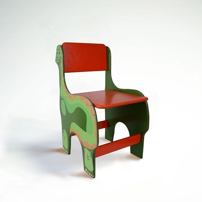 Children's "DINOSAVRIK" adjustable chair, fully plywood, gr.. 00-1/1-3, item no. 20074