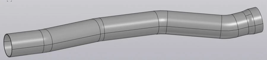 Inlet pipe 1201733XGW02A/ 11.71.076.700.004