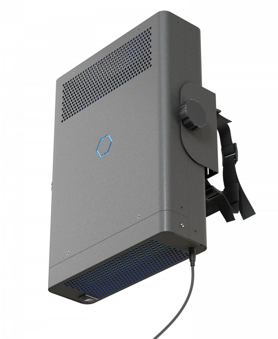 Irradiator-recirculator bactericidal medical automobile OVU-21