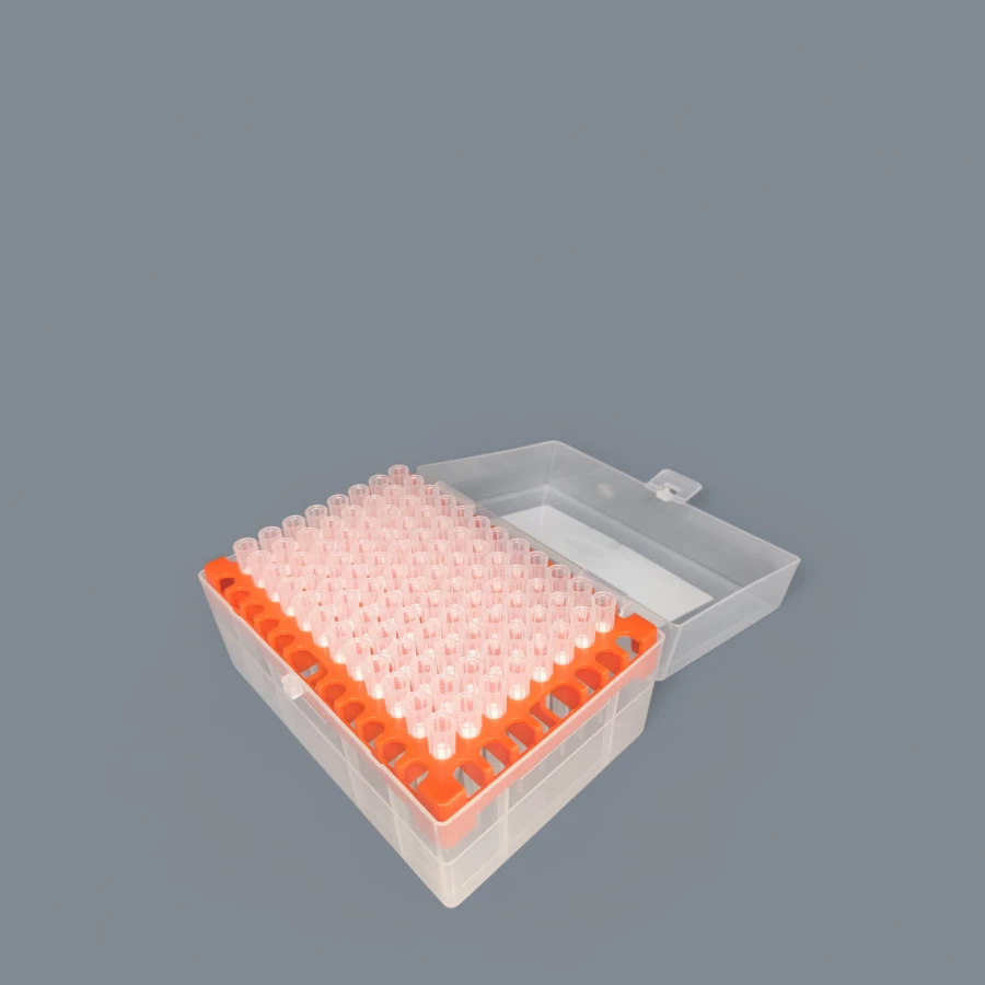 Polymer tip non-sterile disposable to pipette pipettes with a filter 300 µl. in a rack 96 pcs.