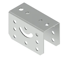 Universal fastening TSCU, with overall dimensions 48x70x110 mm, with metal thickness from 2,0 mm to 3,0 mm, hot-dip galvanised w