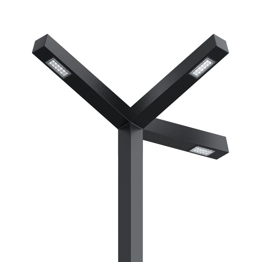 Street lamp SVETHOLL Aldebaran 3 heads 105 degrees L1620 B870 H390 90W 12690 Lm
