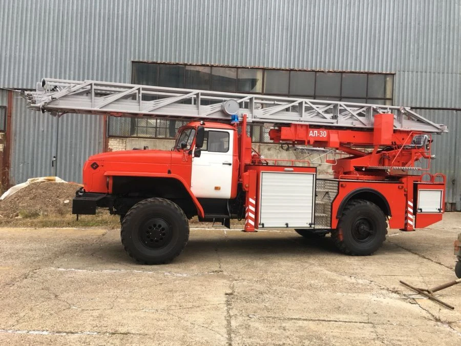 Fire fighting ladder AL-30 on chassis URAL-4320