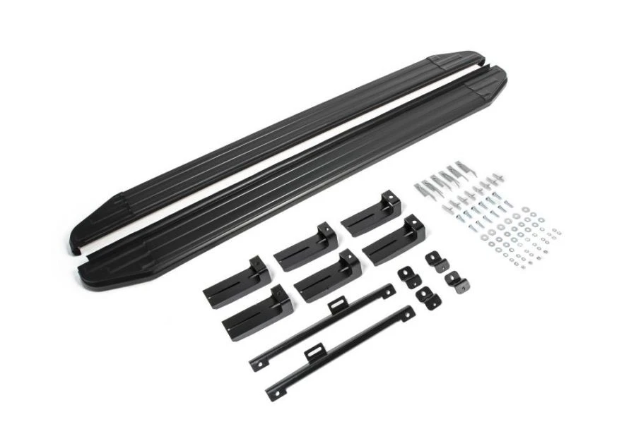 Sill plate "Premium-Black" A180ALB + fixing kit, RIVAL, Skoda Kodiaq 2017-, Hyundai Sant.