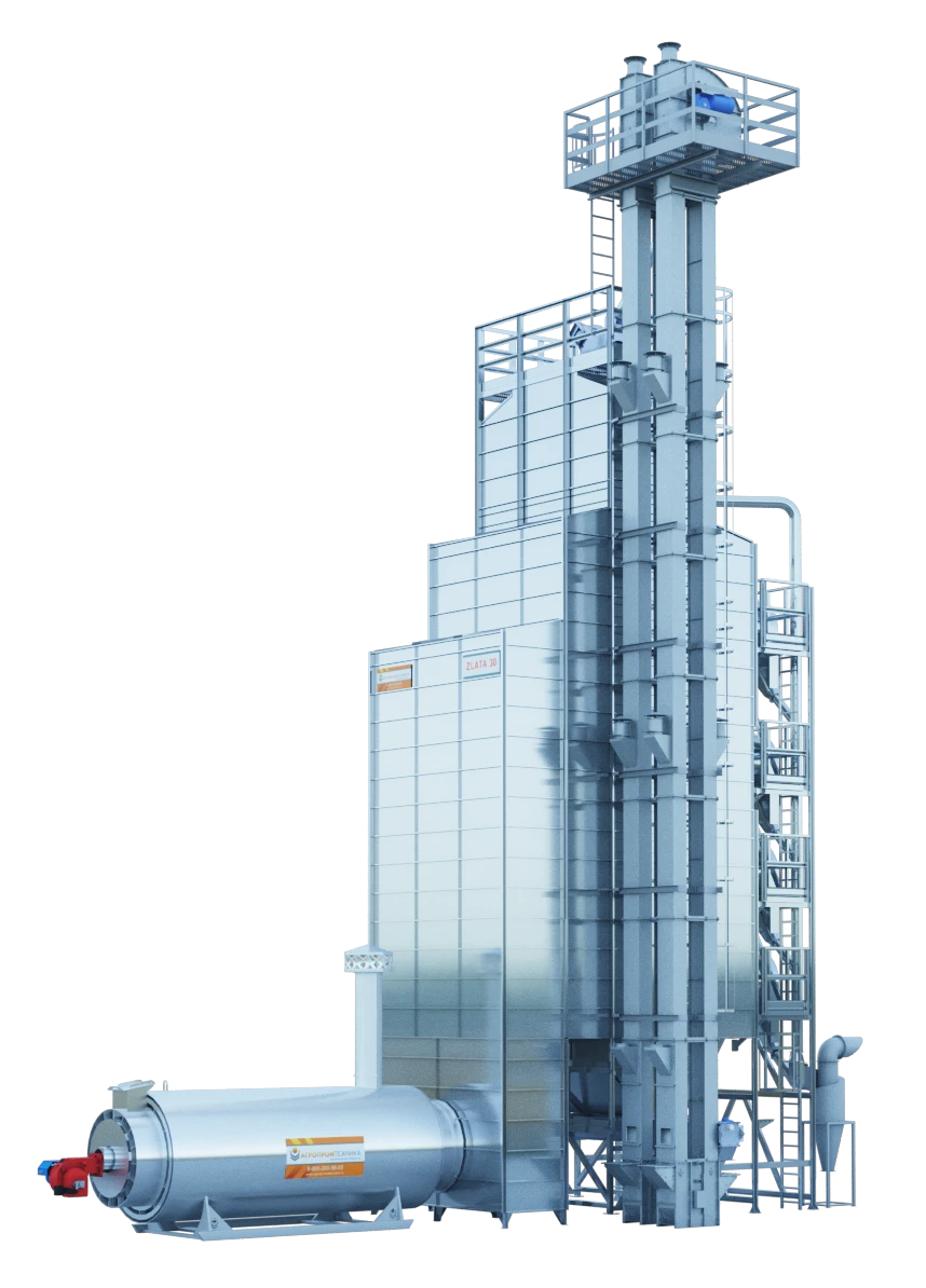 Zlata type Zlata 30 modular shaft grain dryer (direct heating, gas)