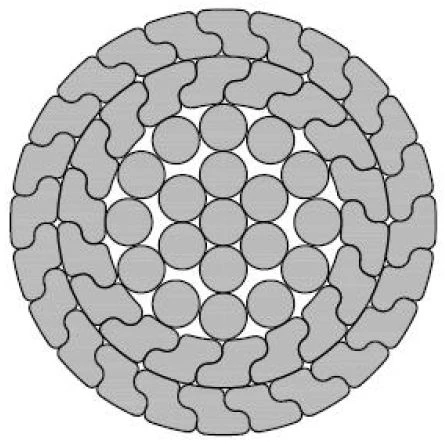 Uninsulated compacted wire for high voltage overhead power lines AAAC-Z 504-2Z