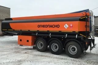 Tank semi-trailer for transport of oil products model 9639B on BPW axle units