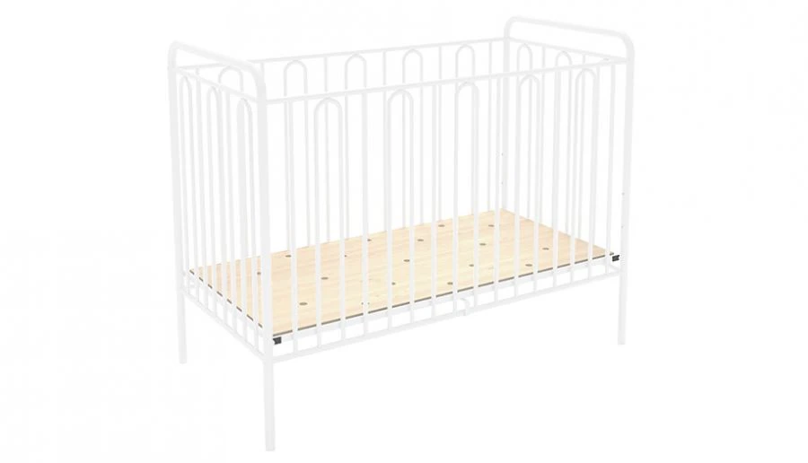 Polini kids Vintage 110 metal cot, white, article number 0001648.1