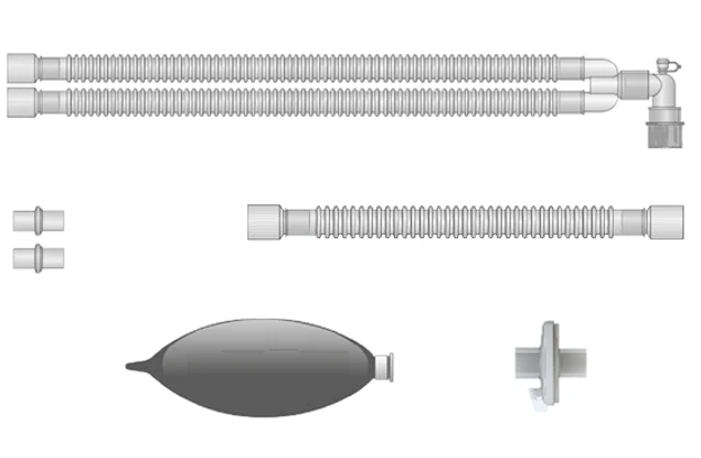 Respiratory devices for joint use with anaesthetic and resuscitation equipment, version: a