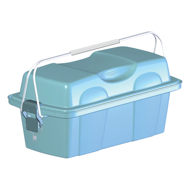 Polymer stacking-container for delivery of biological material samples in tubes and vials UKP-01-"KRONT" according to TU 9398-01