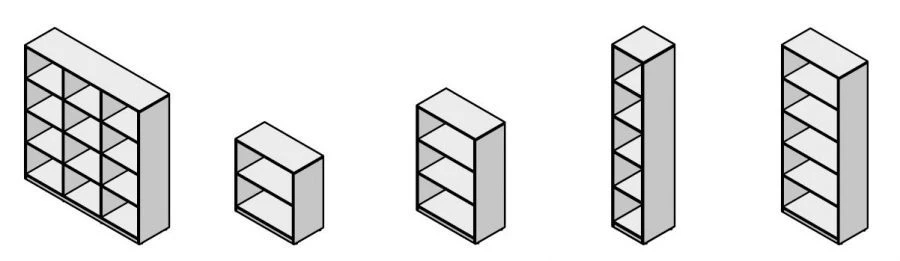 Shelf. Set of furniture "Work"