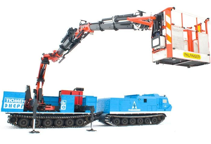 Crawler snowmobiler with working platform DT-30PMNK11