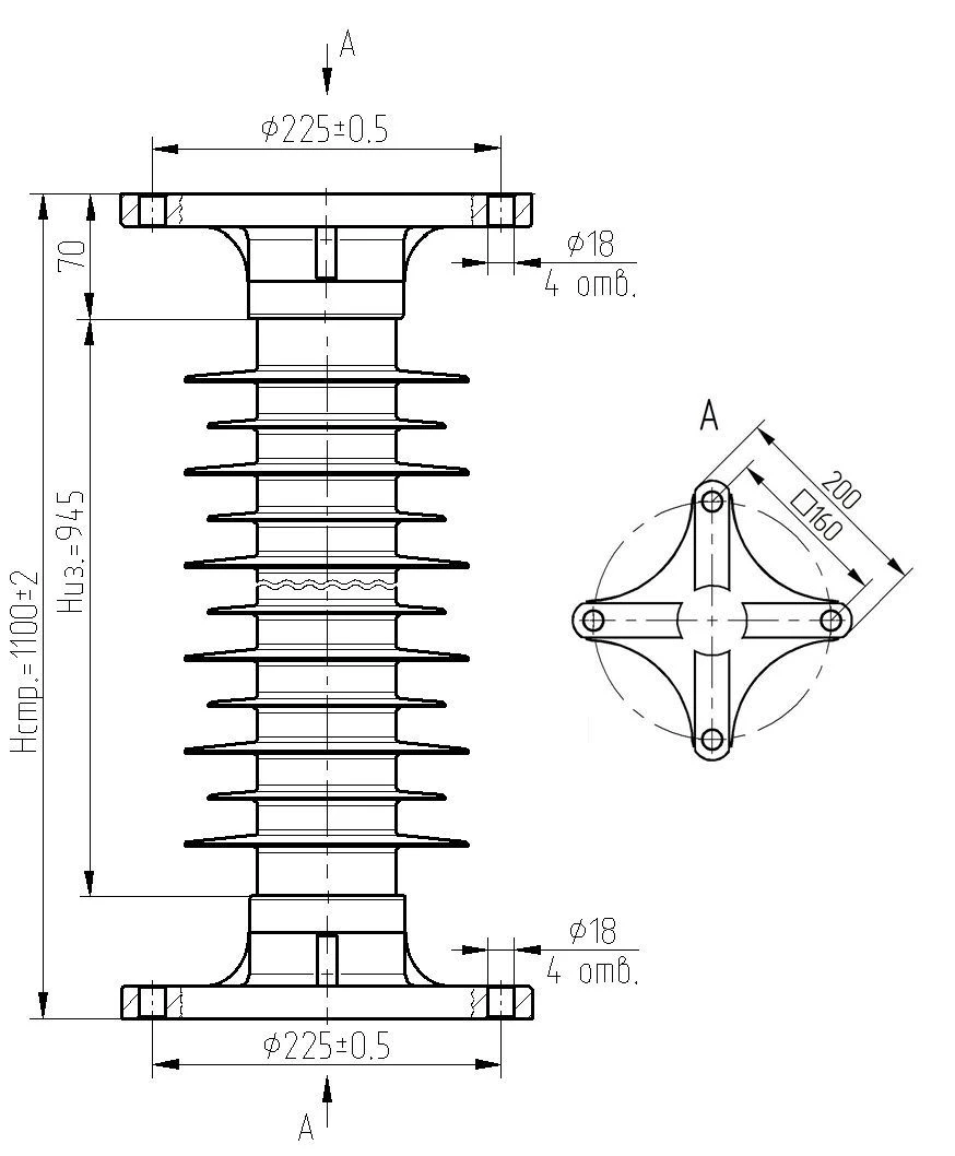 Insulator OSK 10-110-B05-2 UHL1