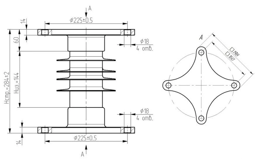 Insulator OSC 20-10-E05-3 UHL1