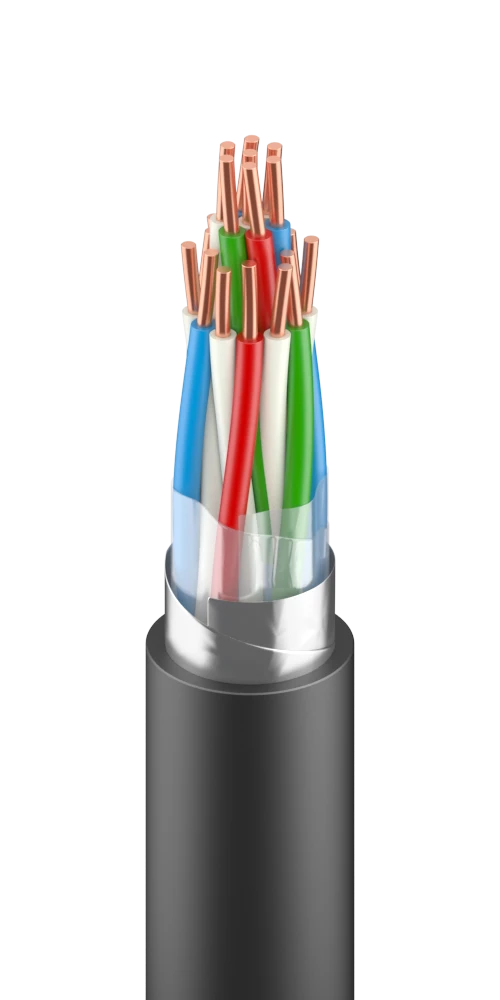 Cable for signalling and interlocking with copper conductors, with polyethylene insulation, in plastic sheath, mark KSiBG-E