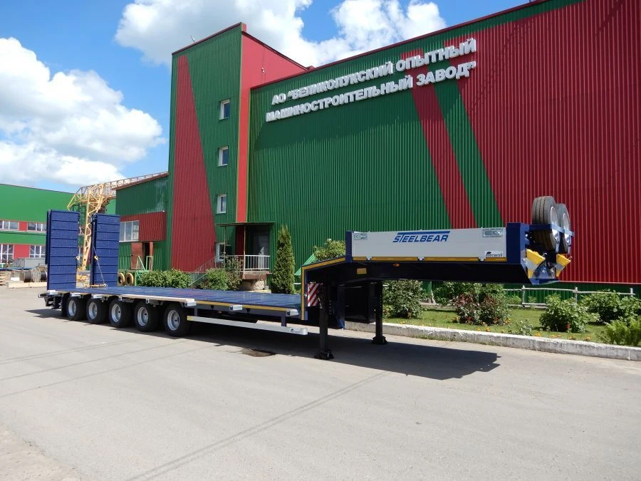 Five-axle semi-trailer, model TR-51, with axle unit BPW HSFALM 9010-15 V36 61.68.361.147QS, with cargo tyre 385/65R22.5 CORDIA.