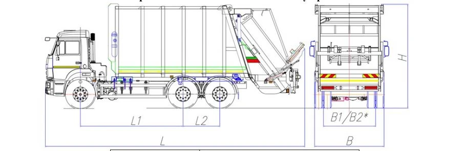 Garbage truck of special model MK-4549-07