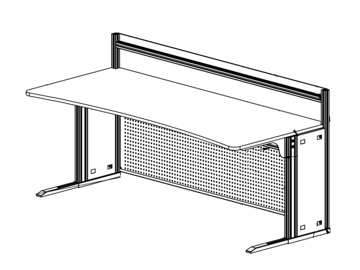 Table with monitor module RM 01/08