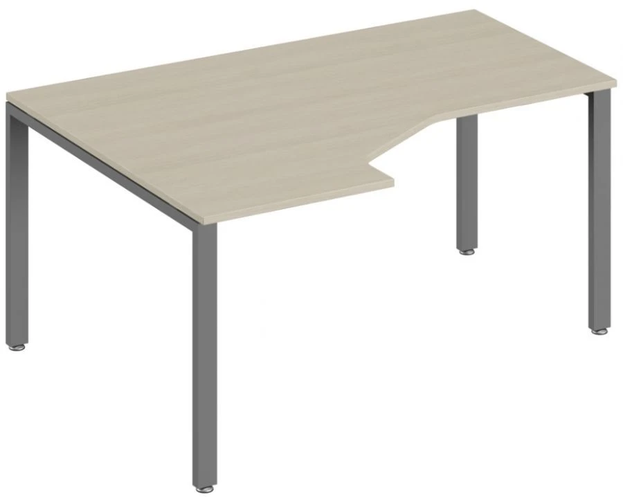 Table top of ergonomic table left with metal frame TRD322156 of "TREND" series