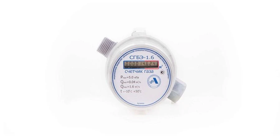 Household electronic gas meter SGBE