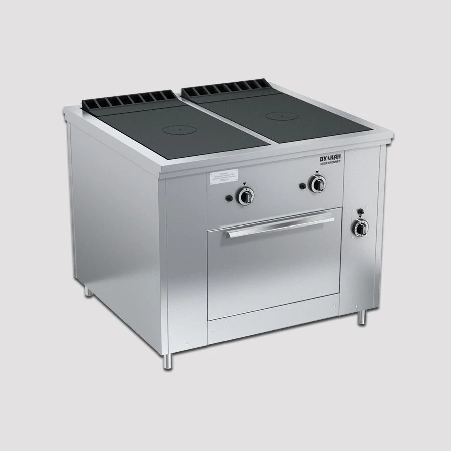 Gas cooker with closed flame PRG-IIIA-2C DS "Maxi