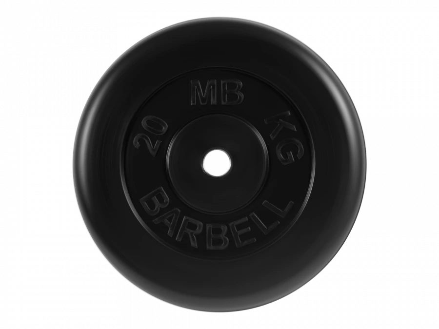 MB-PltB26-20 Standard rubber disc, black, 26 mm, 20 kg